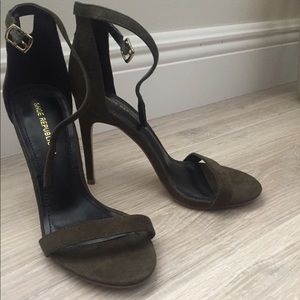 Olive Green Single Sole High Heels